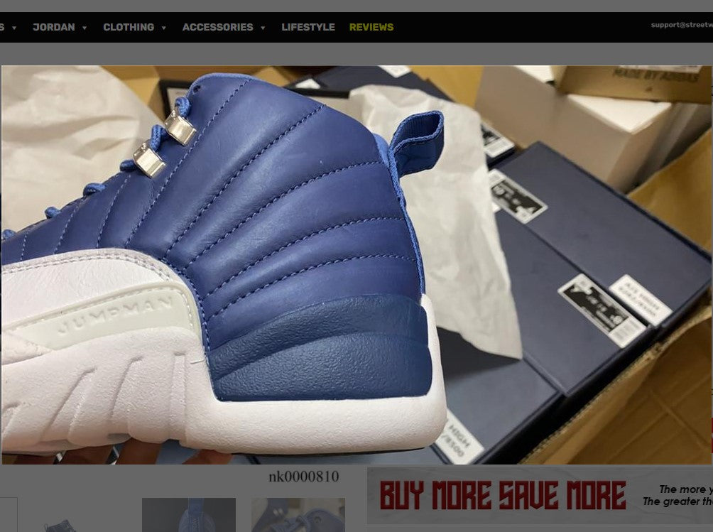 Air Jordan 12 Retro Stone Blue Shoes Sneakers