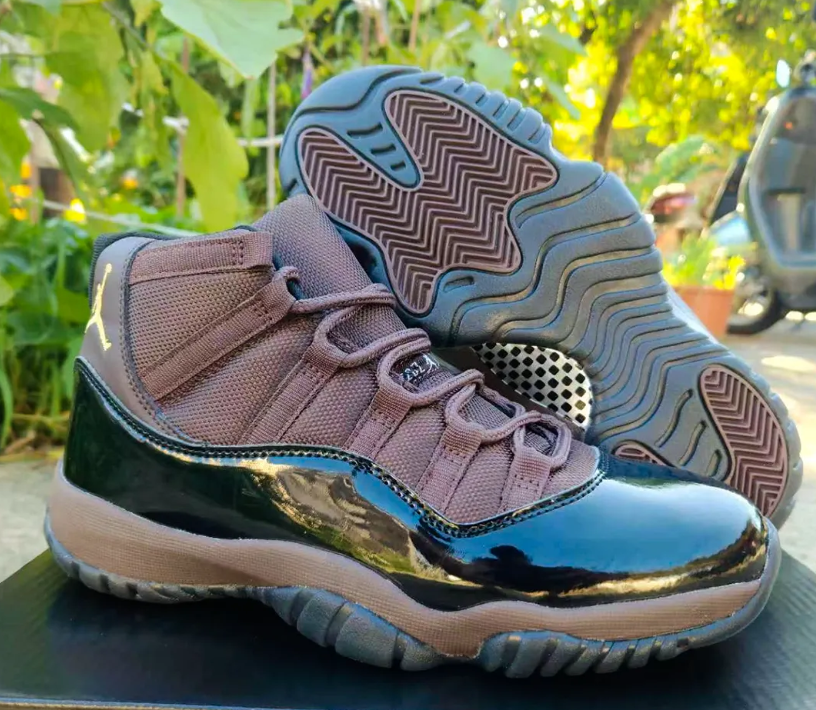 Air Jordan 11 Black Brown Shoes Sneakers