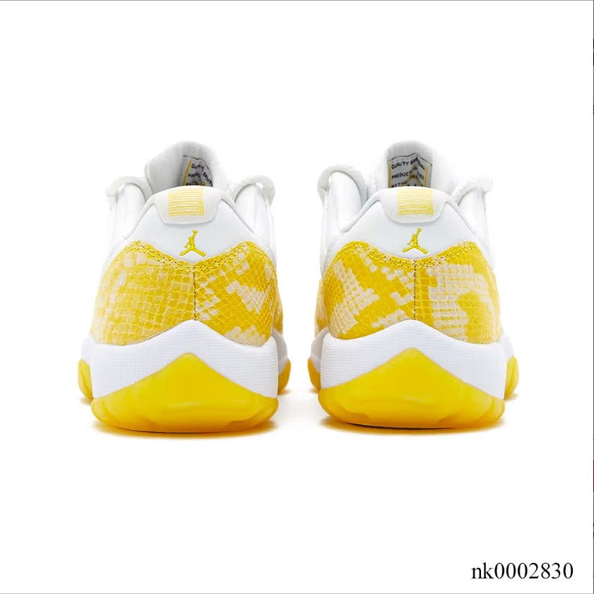 Air Jordan 11 Retro Low Tour Yellow Snakeskin Shoes Sneakers