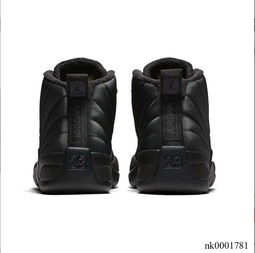 Air Jordan 12 Retro Winterized Triple Black Shoes Sneakers