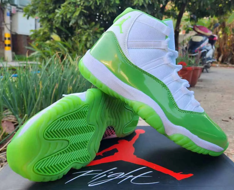 Air Jordan 11 Lime Green Shoes Sneakers