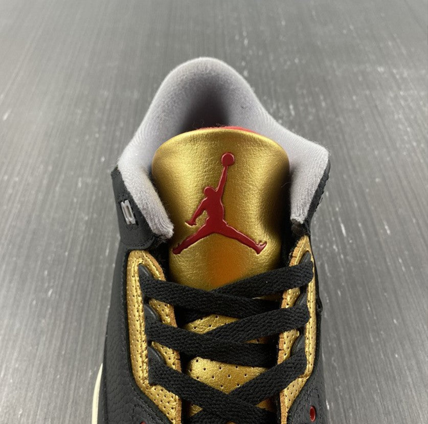 Air Jordan 3 Black Gold Shoes Sneakers