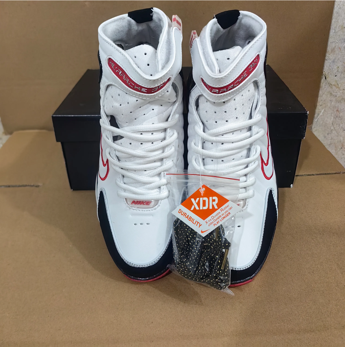 Air Zoom Huarache 2K4 White Varsity Red Shoes Sneakers