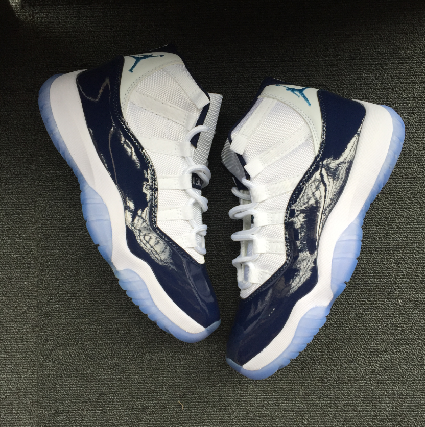 Air Jordan 11 White Blue