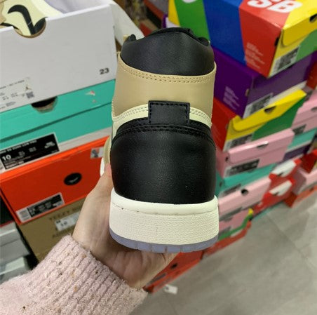 Air Jordan 1 Fossil Milk Tea Black