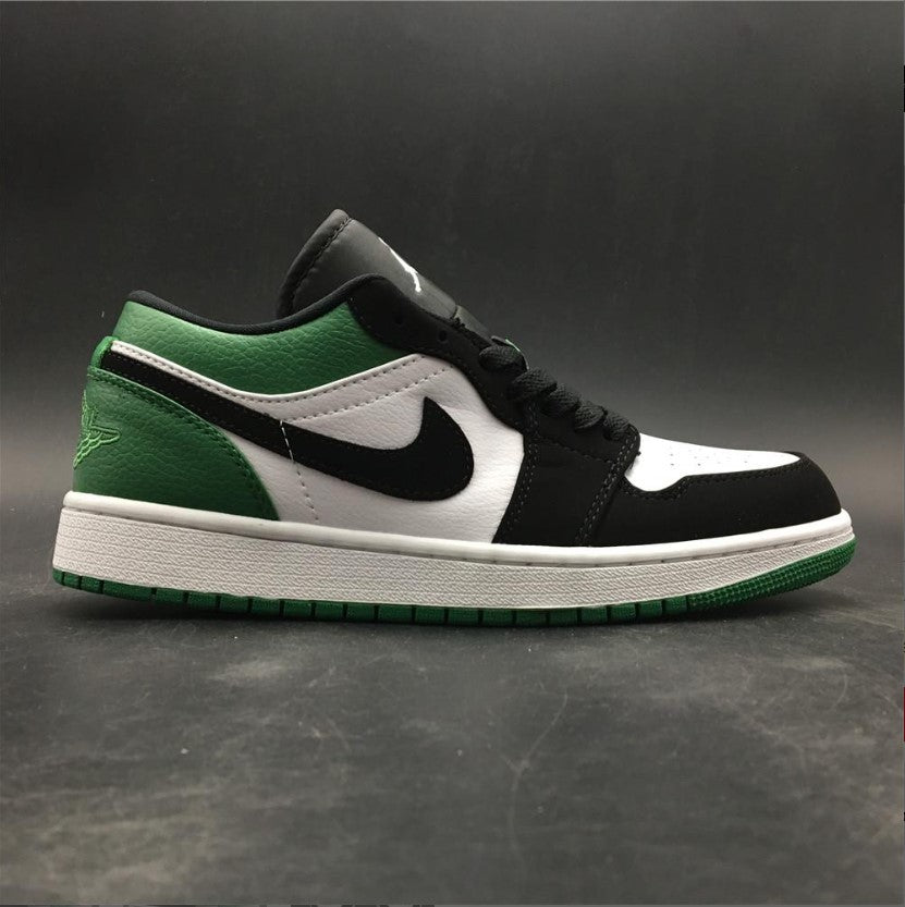 Air Jordan 1 Low White Black Mystic Green Shoes Sneakers