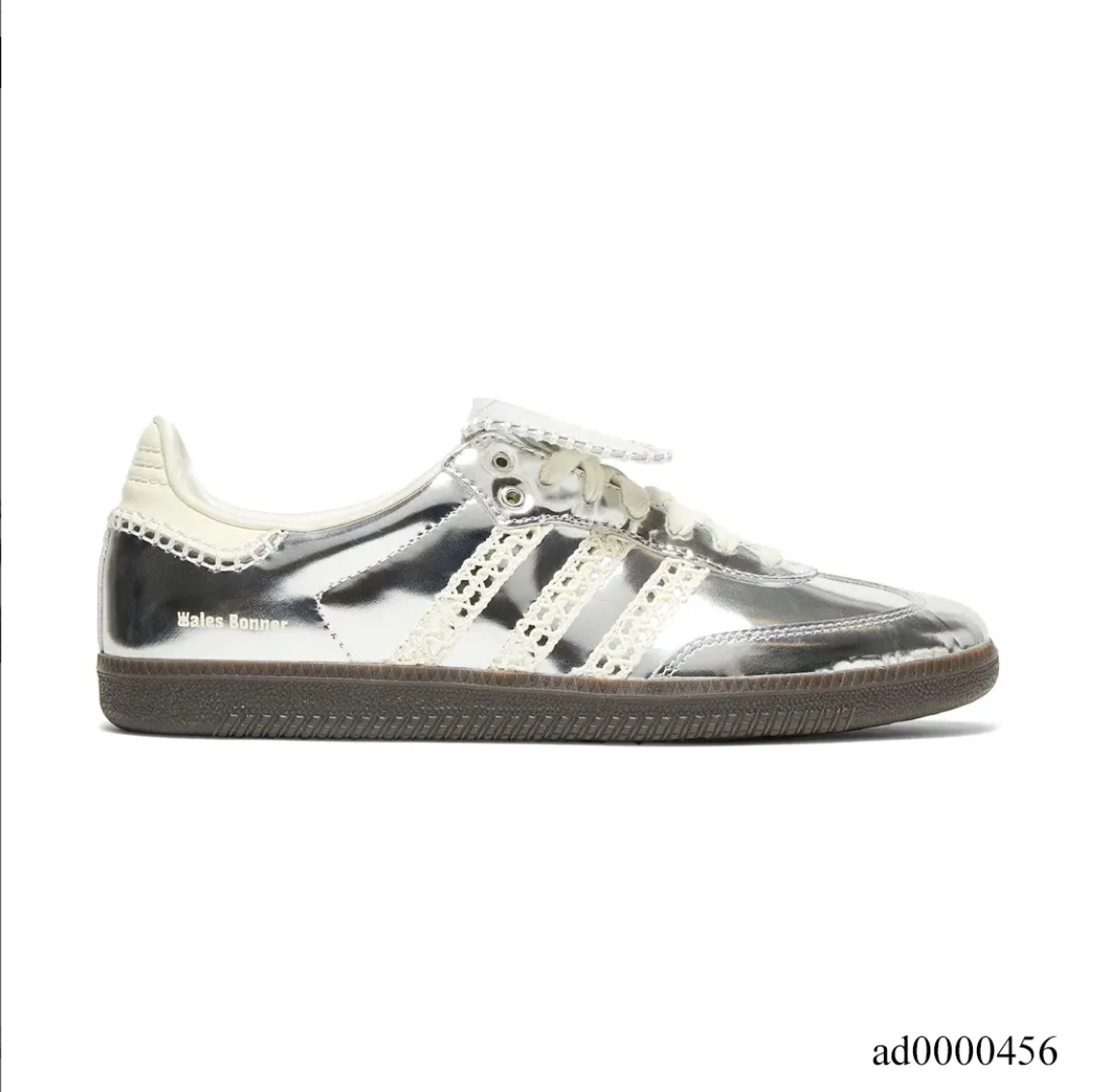 Wales Bonner x AD Samba Silver Metallic Shoes Sneakers