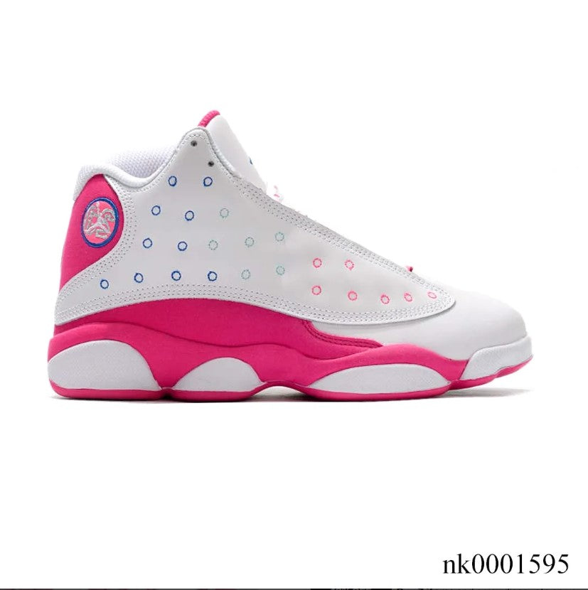 Air Jordan 13 White Pink Blue Shoes Sneakers