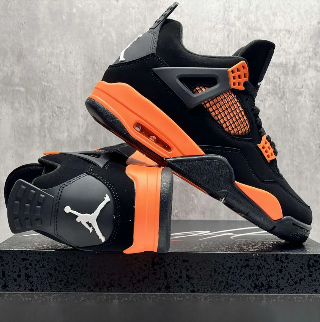 Air Jordan 4 Orange Thunder Shoes Sneakers