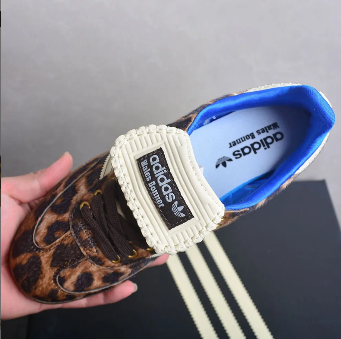 Wales Bonner x AD Samba Pony Leopard Shoes Sneakers