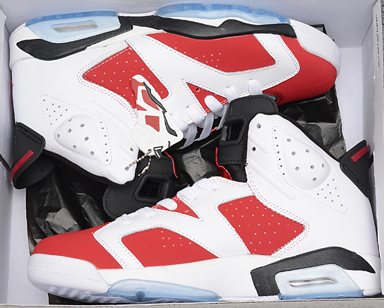 Air Jordan 6 Retro Carmine White Red Black