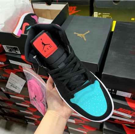 Air Jordan 1 Mid GS 3M Reflective Color