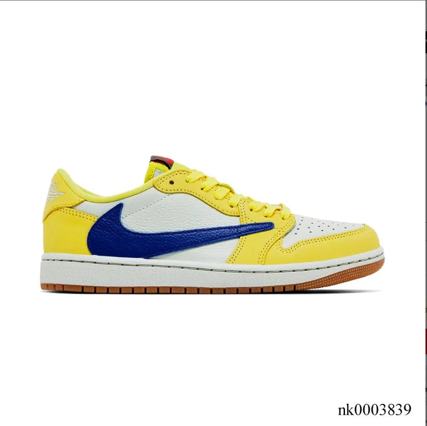 Travis Scott x AJ 1 Low OG Canary Elkins Shoes Sneakers