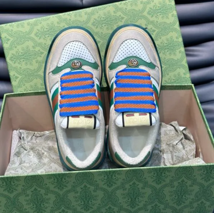 GG Screener Sneaker ‘Off White Green Red’ Shoes Sneakers