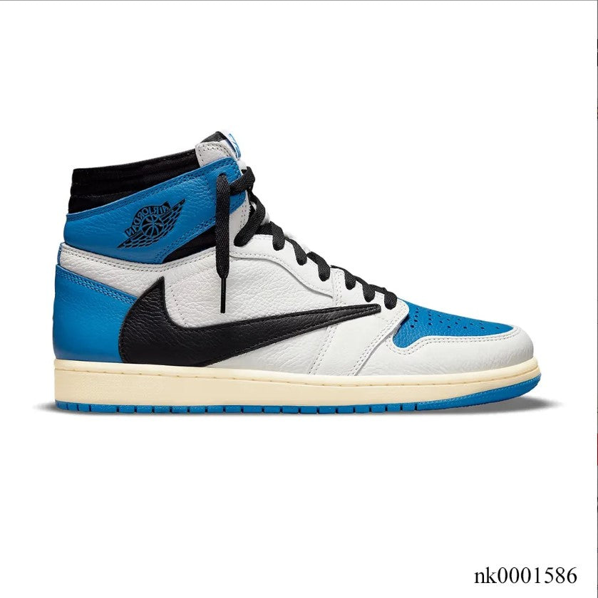 Travis Scott x Fragment xAir Jordan 1 High “Military Blue” Shoes Sneakers
