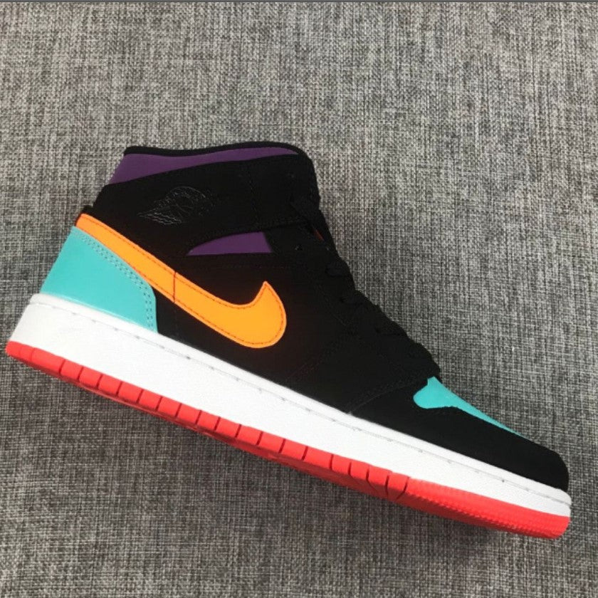 Air Jordan 1 Mid Multi-Color Shoes Sneakers