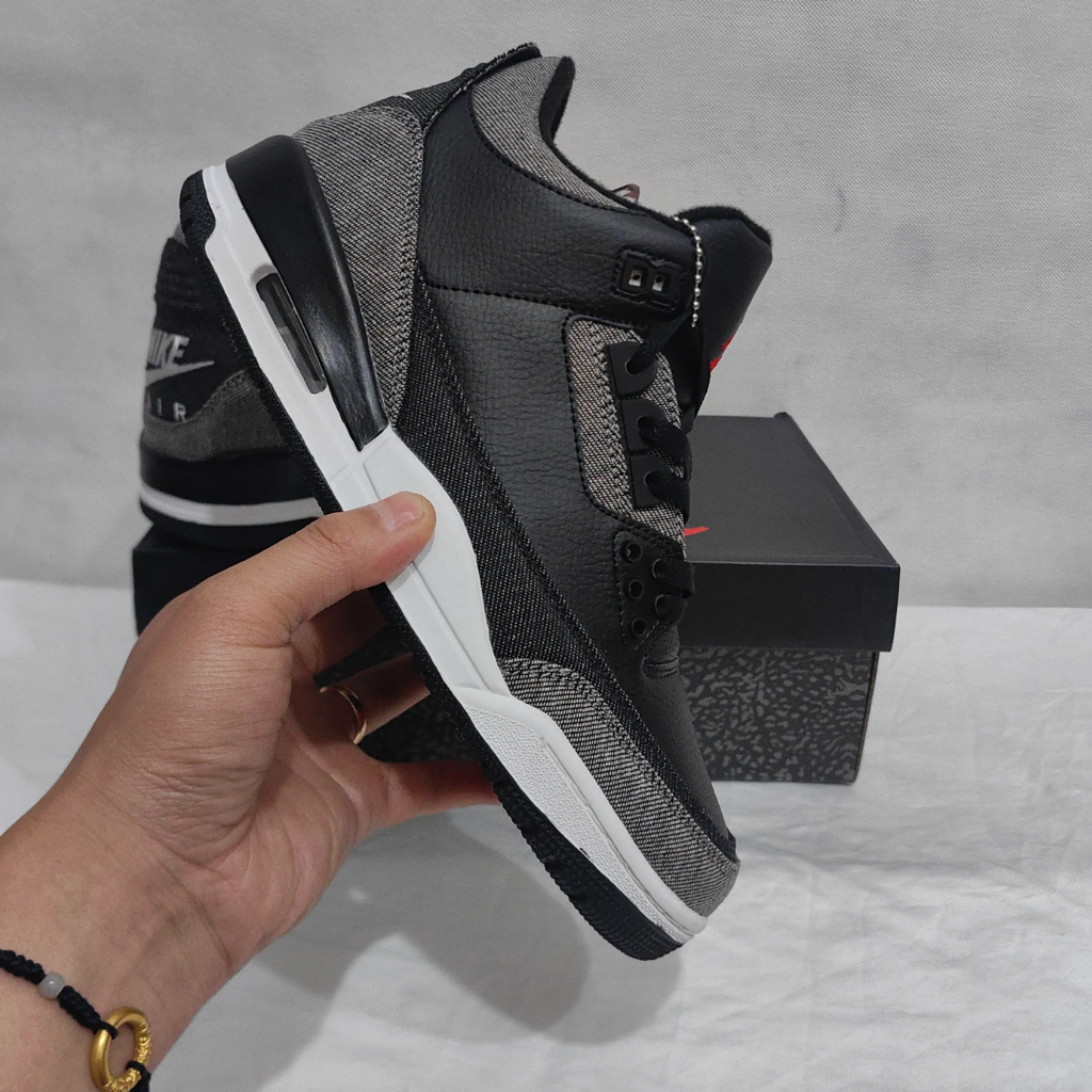 Levi’s x AJ 3 Black Denim Shoes Sneakers