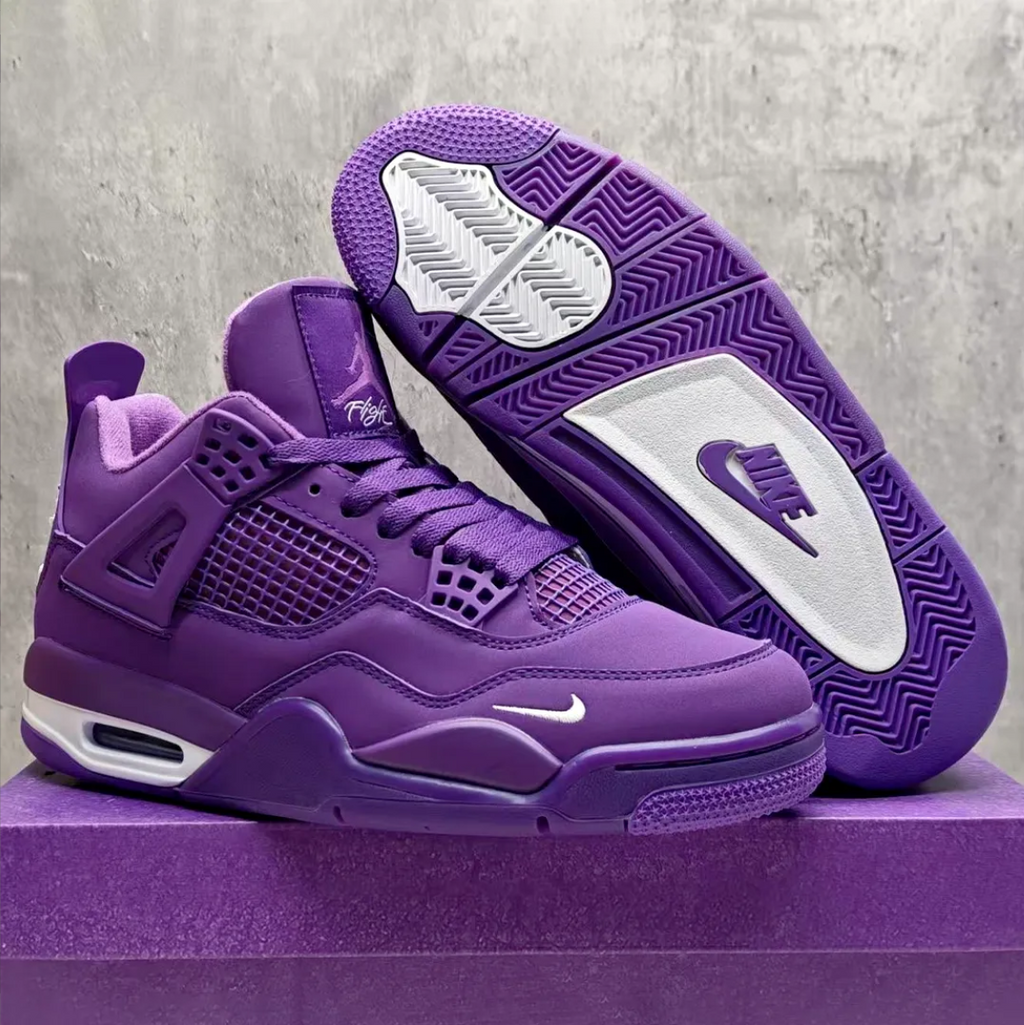 Nigel Sylvester x Air Jordan 4 Purple Shoes Sneakers
