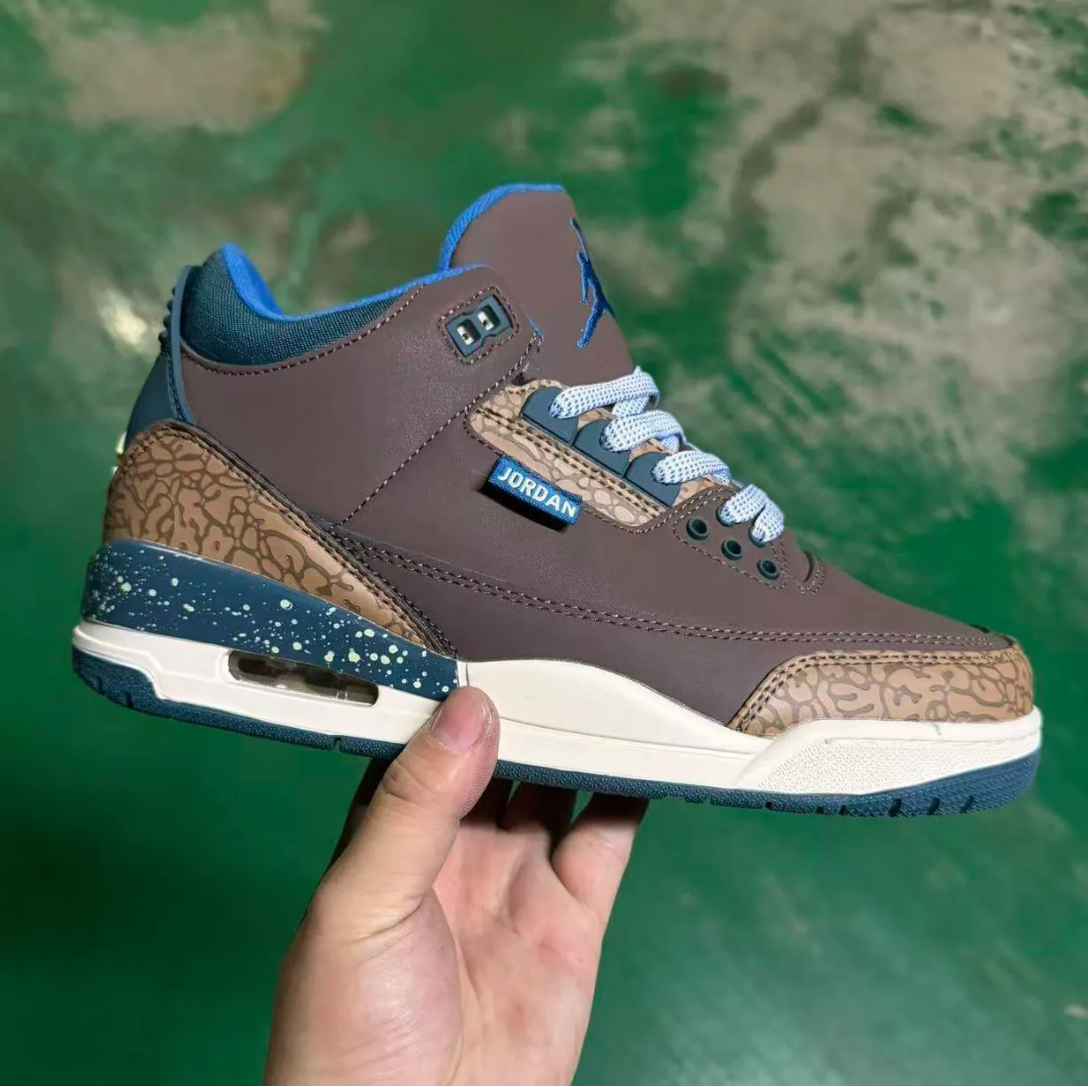 Air Jordan 3 Retro Olive Grey Shoes Sneakers