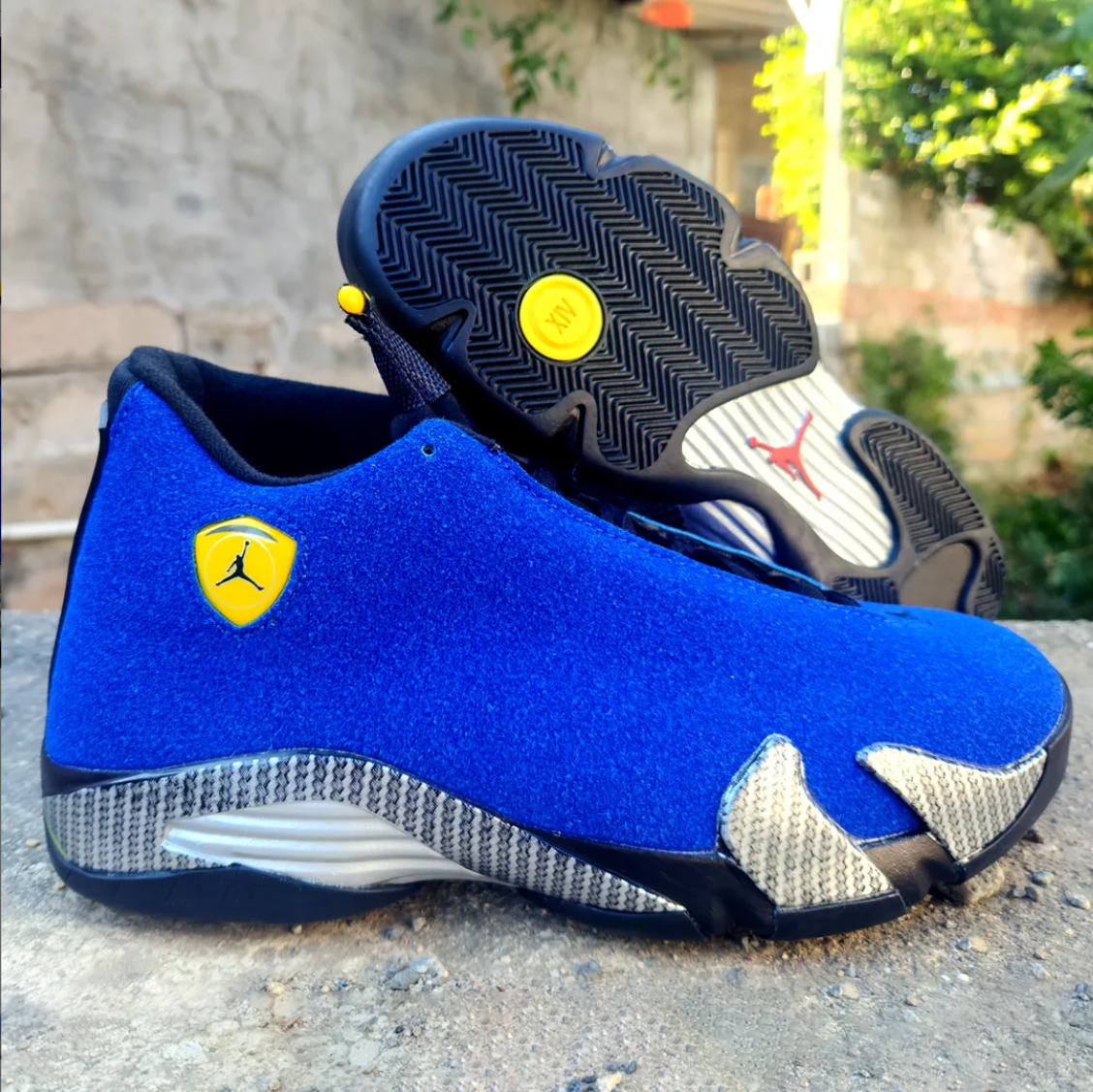 Air Jordan 14 Ferrari Blue Shoes Sneakers