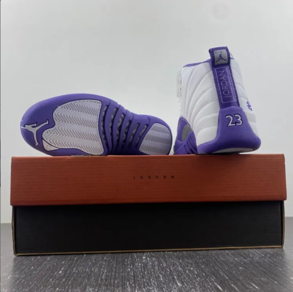 Air Jordan 12 White Field Purple Shoes Sneakers