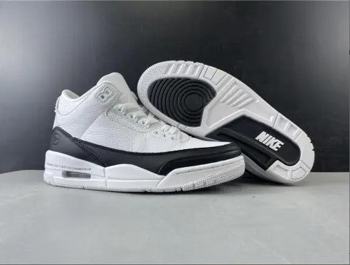 Fragment x AJ 3 White Black Shoes Sneakers