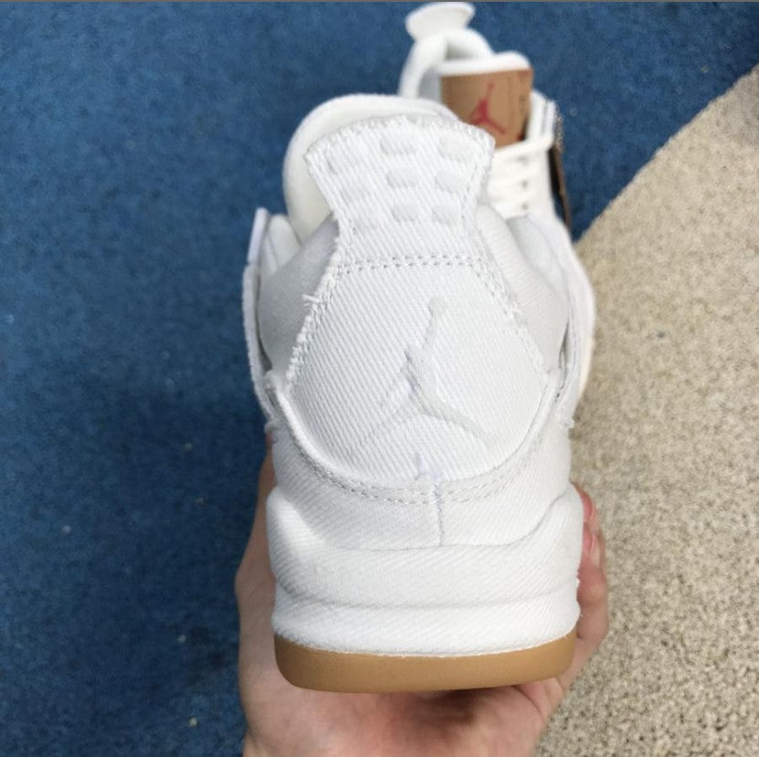 Air Jordan 4 Retro Levi’s White (Levi’s Tag) Shoes