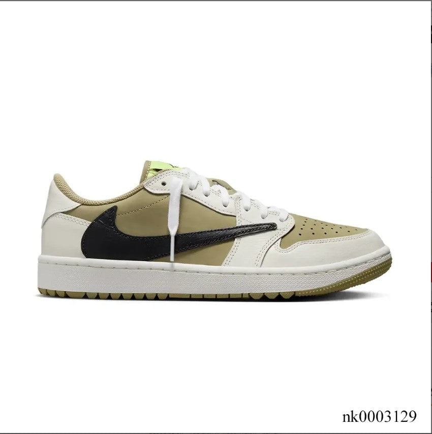 Travis Scott x AJ 1 Low Golf Neutral Olive Shoes Sneakers