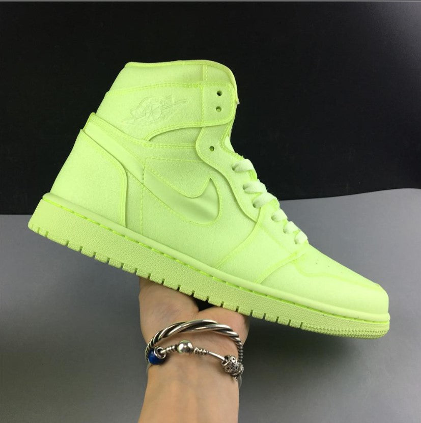 Air Jordan 1 Retro High Barely Volt (W) Shoes Sneakers