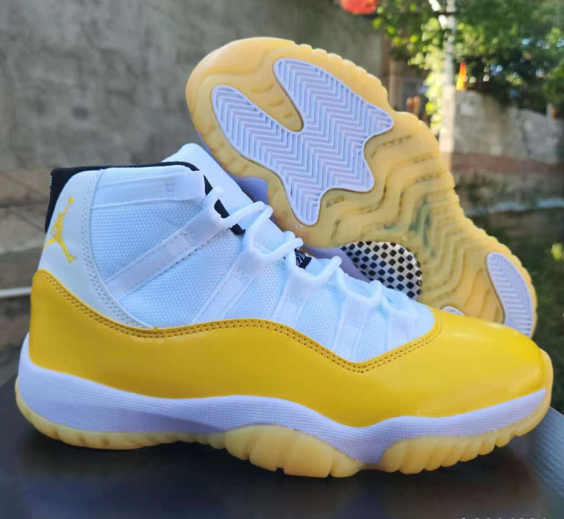 Air Jordan 11 White Yellow Shoes Sneakers