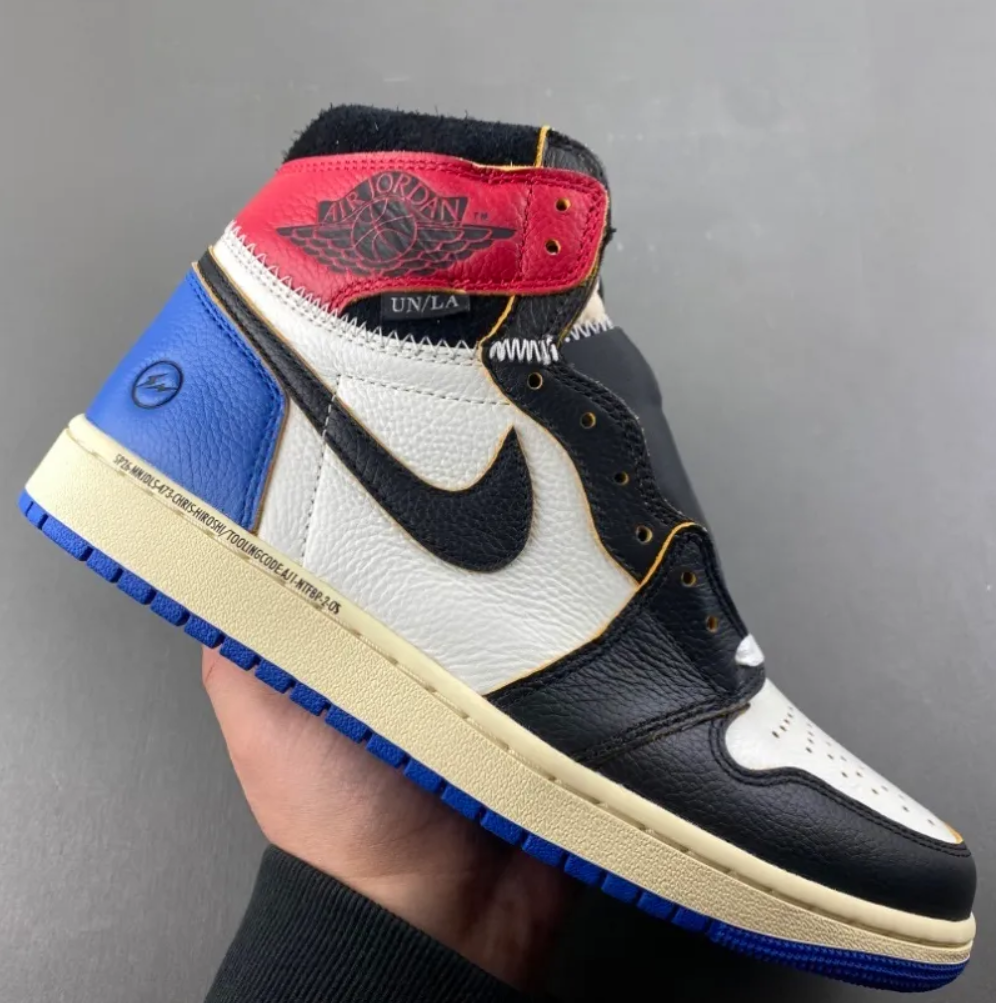 Fragment x Union LA x Air Jordan 1 High OG Varsity Red Shoes Sneakers