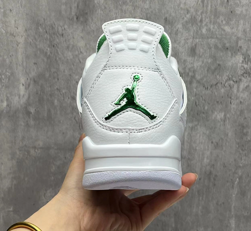 Air Jordan 4 Metallic Green Shoes Sneakers