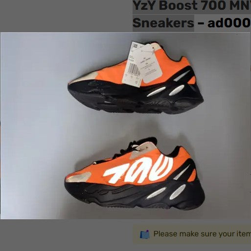 Yeezy Boost 700 MNVN Orange Shoes Sneakers