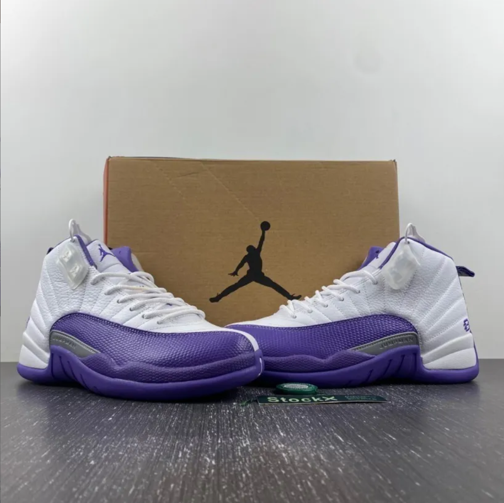 Air Jordan 12 White Field Purple Shoes Sneakers