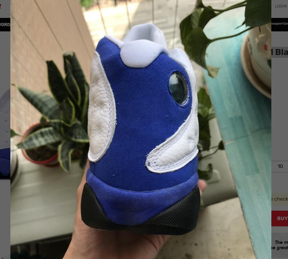 Air Jordan 13 Retro White Hyper Royal Black Shoes Sneakers