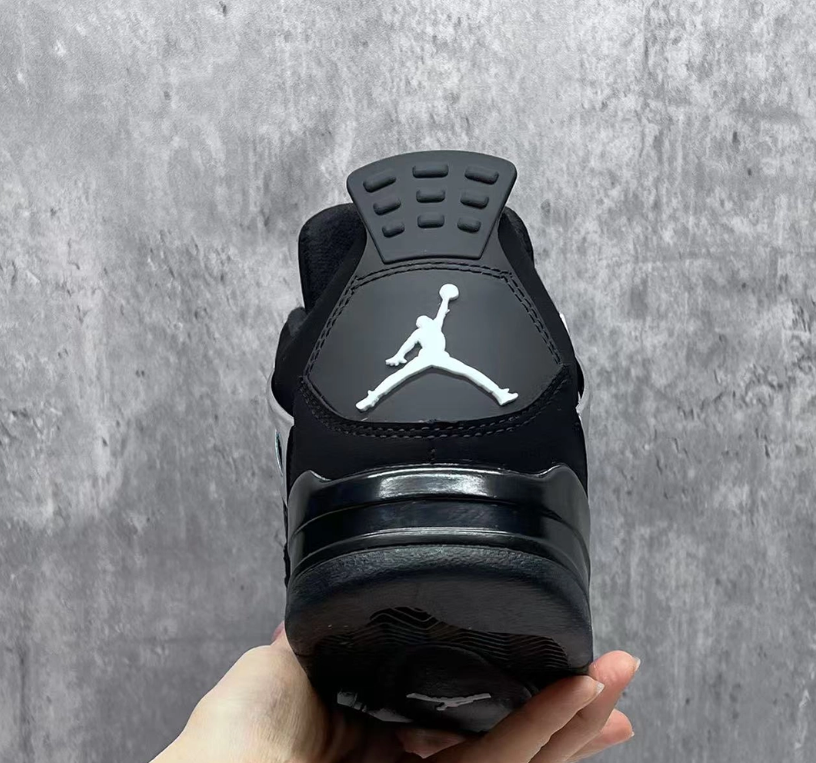 Air Jordan 4 Black Chrome Shoes Sneakers