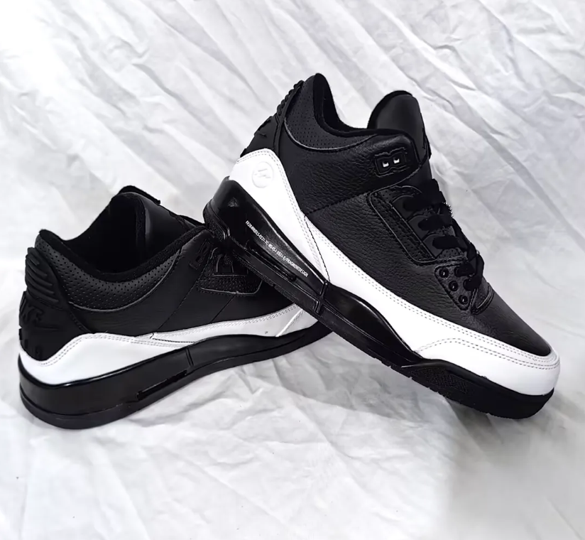 Fragment x AJ 3 Black White Sample Shoes Sneakers