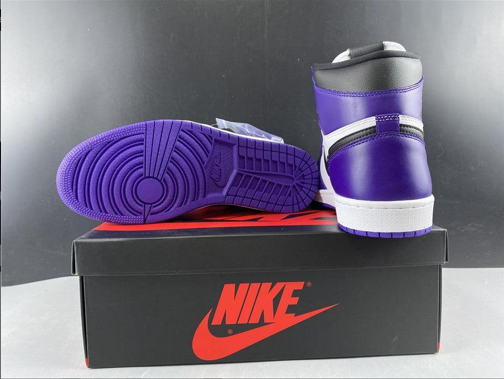 Air Jordan 1 Retro High Court Purple White Shoes Sneakers
