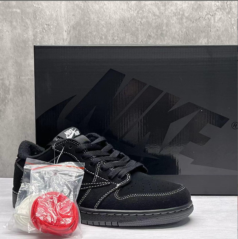 Travis Scott x Air Jordan 1 Low Black Phantom Shoes Sneakers