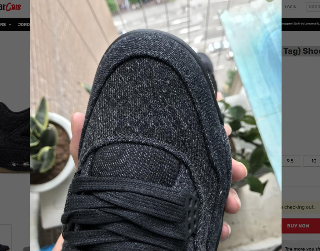 Air Jordan 4 Retro Levi’s Black (Levi’s Tag) Shoes Sneakers