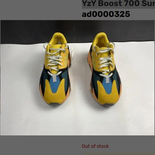 Yeezy Boost 700 Sun Yellow Shoes Sneakers