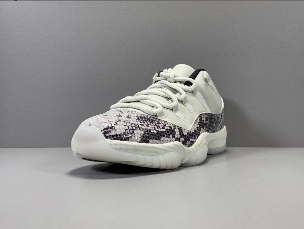 Air Jordan 11 Low Snake Light Bone Shoes Sneakers