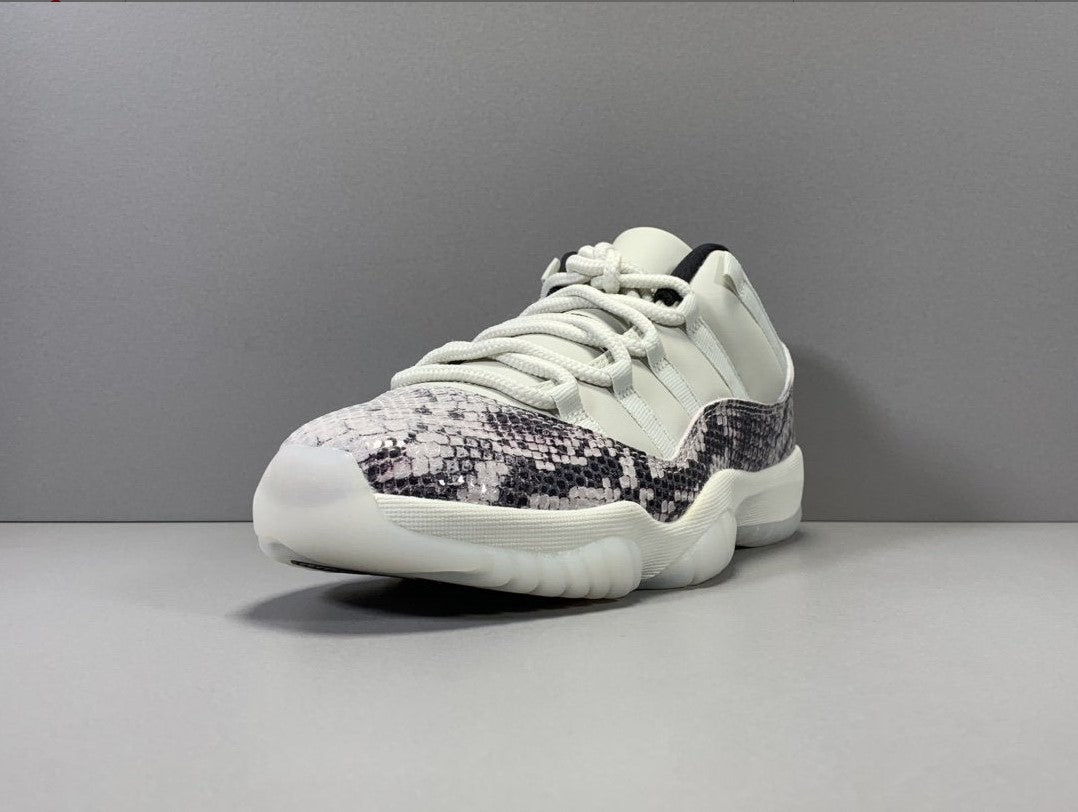 Air Jordan 11 Low Snake Light Bone Shoes Sneakers