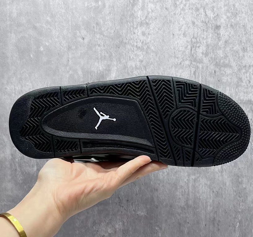 Air Jordan 4 Black Chrome Shoes Sneakers