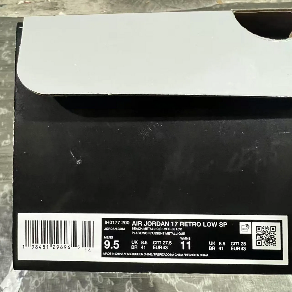 Infinite Archives x Air Jordan 17 Low Beach Shoes Sneakers