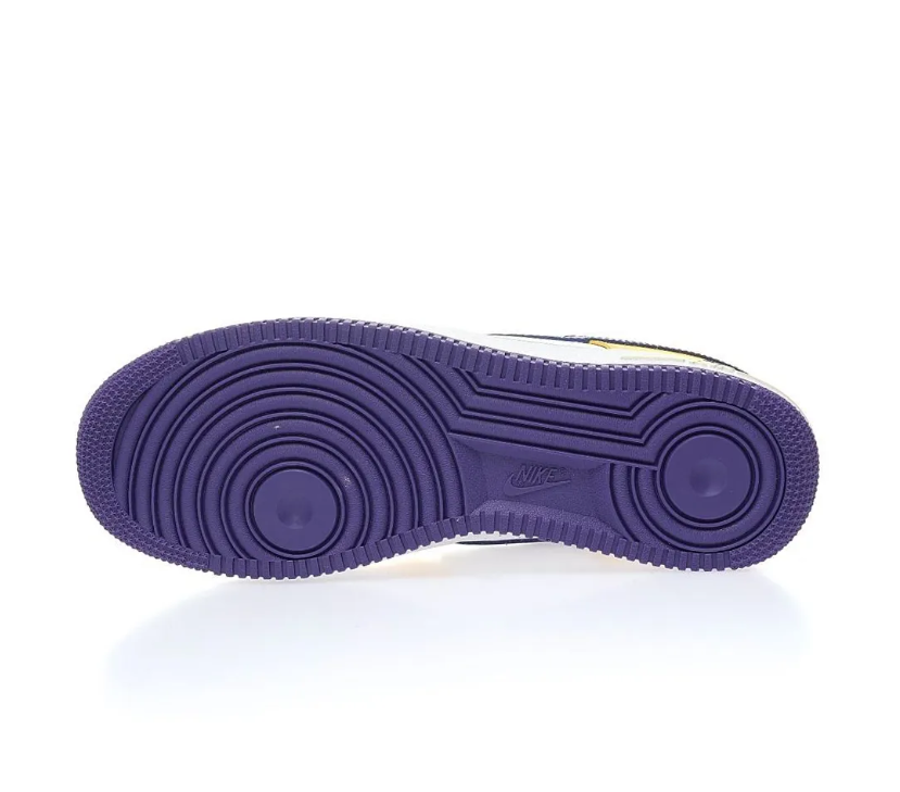 Kobe Bryant x AF 1 Low White Purple Yellow Shoes Sneaker
