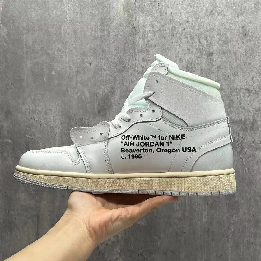 OFF-WHITE x Air Jordan 1 High White Shoes Sneakers