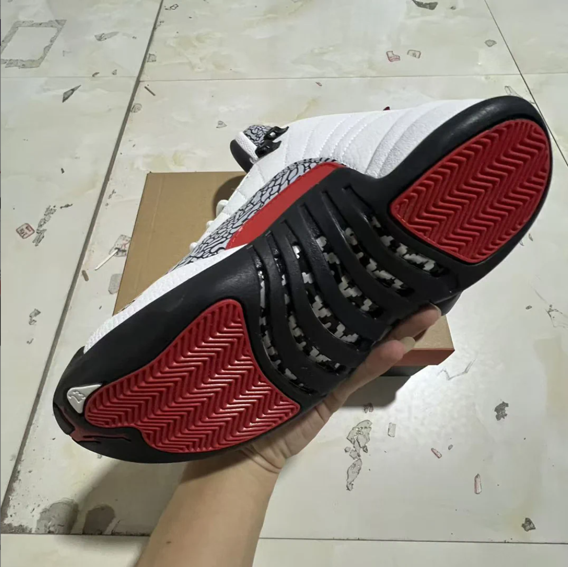 Air Jordan 12 Elephant Print Shoes Sneakers