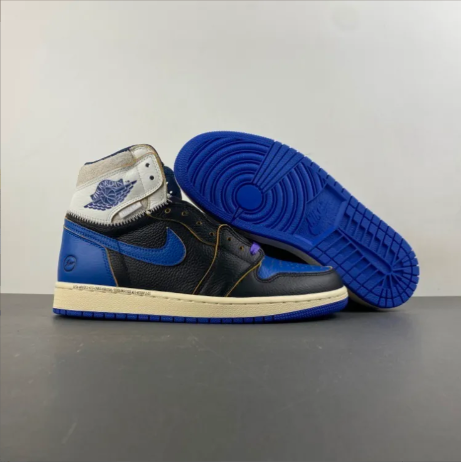 Fragment x Union LA x Air Jordan 1 High OG Sport Royal Shoes Sneakers