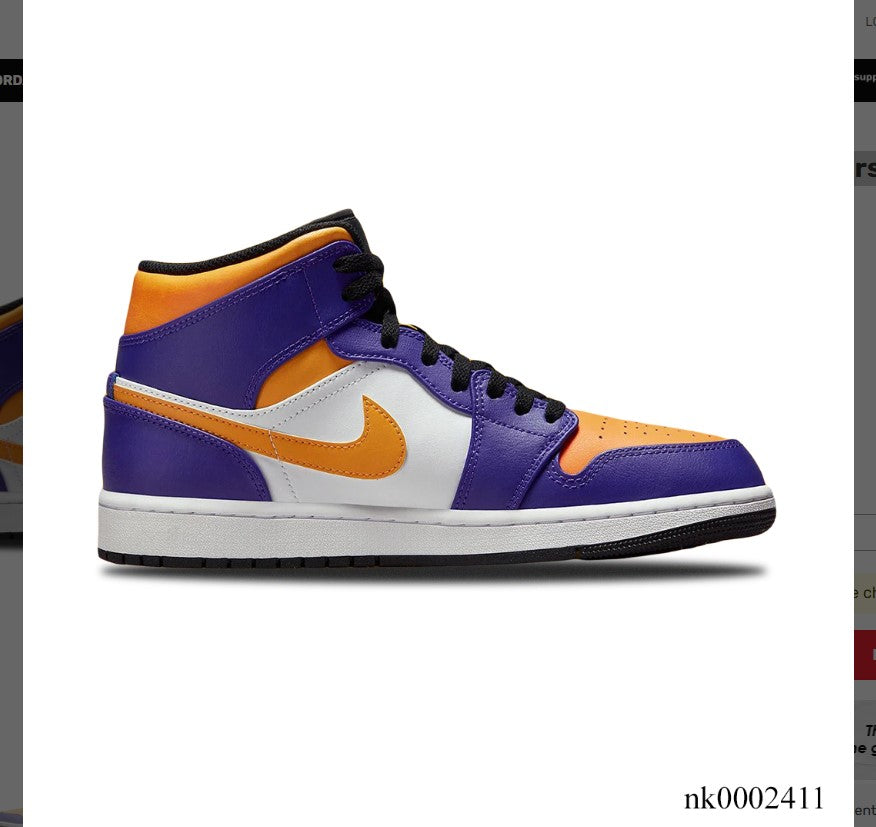 Air Jordan 1 Mid Lakers Shoes Sneakers